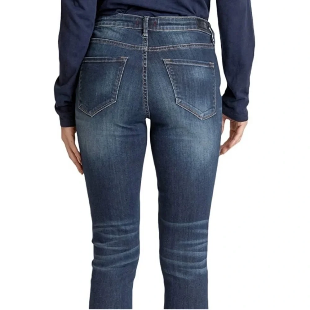Dear John Gisele Skinny High Waisted Jeans Fray Asymmetrical Ankle Hem EUC 30